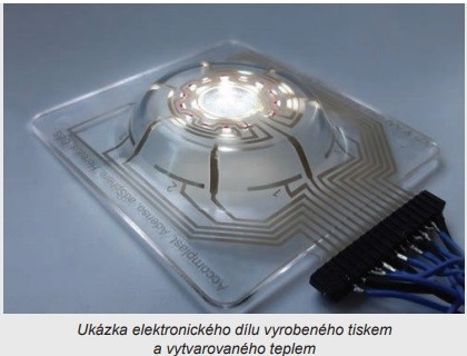 Tištěná elektronika tvarovaná teplem